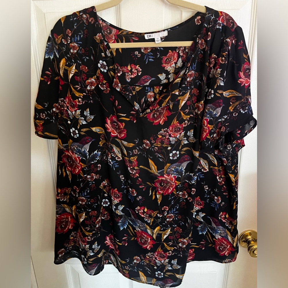 Floral dress shirt size 2x